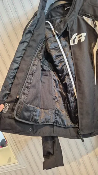 Chaqueta de moto DXR negra