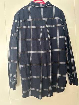 Camisa de cuadros azul
