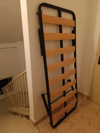 Somier plegable y Colchón 80x190