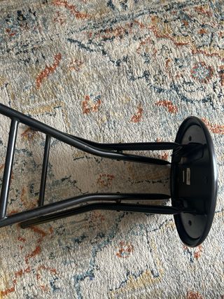 Taburete plegable negro Pack de 2