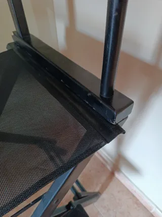 Silla Director Plegable Negra