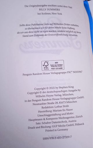 Billy Summers - Stephen King