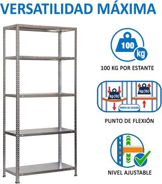 Simon Rack Estanterias Metalicas 2000x1000x500 mm,