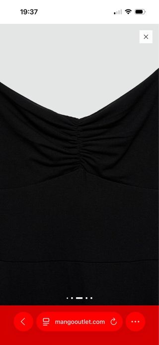 Vestido negro Mango tirantes