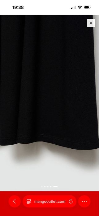 Vestido negro Mango tirantes