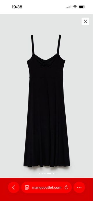 Vestido negro Mango tirantes