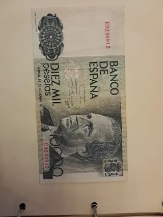 Billete 10000 ptas España 1985