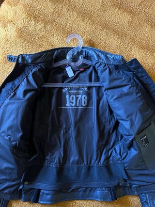 Cazadora Piel BMW Negra