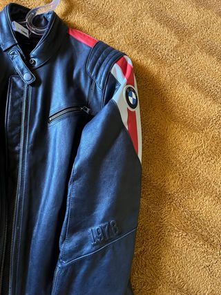 Cazadora Piel BMW Negra