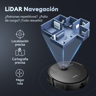 Robot aspirapolvere e lavapavimenti Ultenic D10 con navigazione
