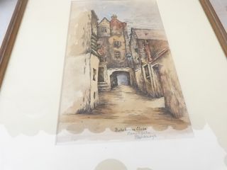 Acuarela Bakehouse Close Enmarcada