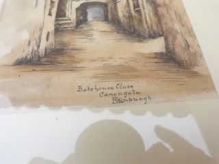 Acuarela Bakehouse Close Enmarcada