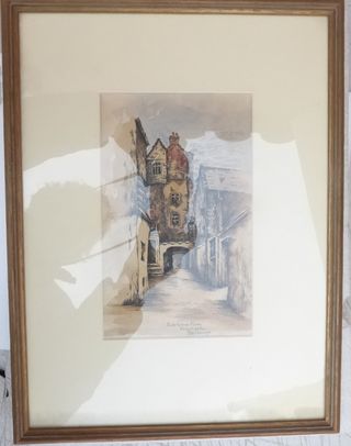 Acuarela Bakehouse Close Enmarcada