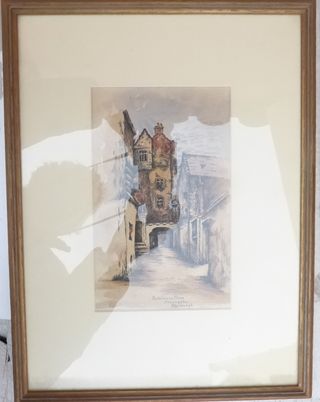 Acuarela Bakehouse Close Enmarcada