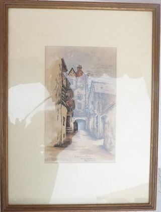 Acuarela Bakehouse Close Enmarcada