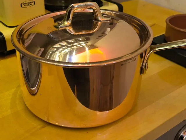 Cacerola Fantuzzi Cobre 18cm Estañada con tapa.