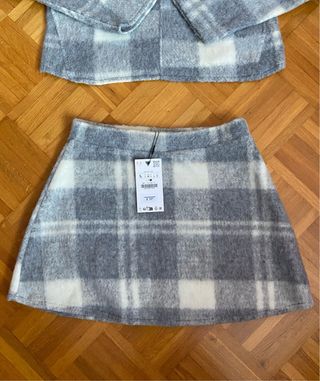 Conjunto Jersey y Falda Zara Talla L