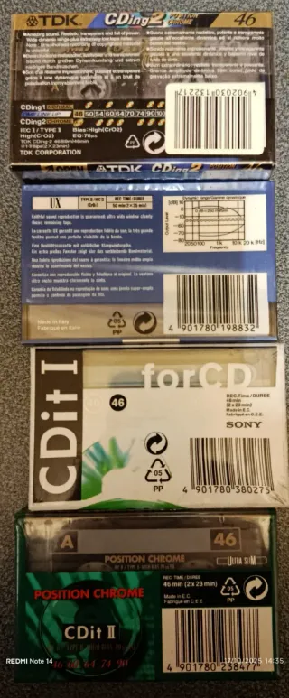 5 Musicassette Vergini TDK Sony