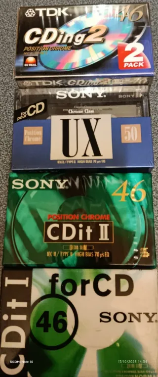 5 Musicassette Vergini TDK Sony