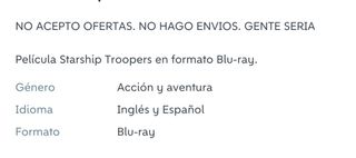 Lu - Starship Troopers Blu-ray (Español)