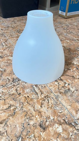 Pantalla de lámpara blanca