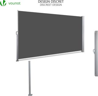 VOUNOT Toldo Lateral Retráctil, Protege la Privaci