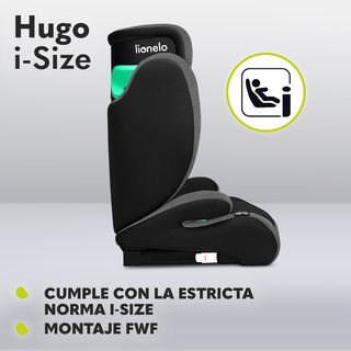 LIONELO HUGO I-SIZE Silla de coche para bebés, Gru