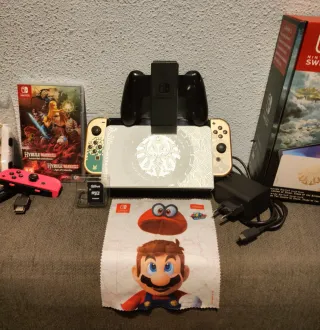 Nintendo Switch OLED Edición Zelda Tears 64GB