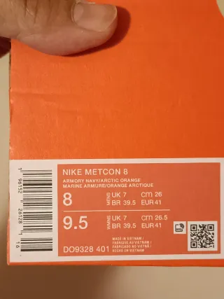 T41 Nike Metcon 8 Azul Marino