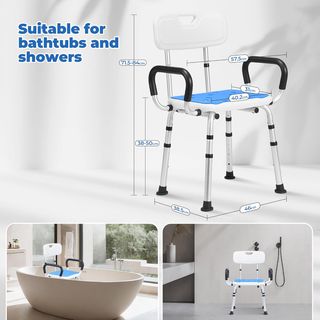 Careboda Silla de Ducha - Silla de baño para Perso
