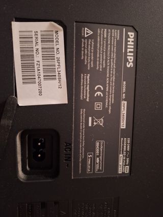 Televisión Philips 26” LCD