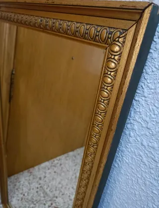 Espejo de pared madera y cristal