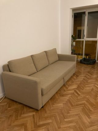 Sofá Cama Ikea Friheten Beige 3 plazas
