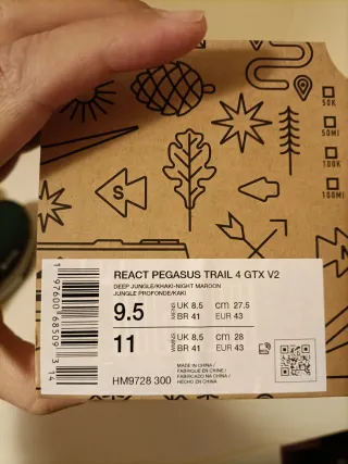 T43 Nike React Pegasus Trail 4 GTX v2