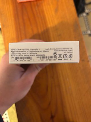 Adaptador Thunderbolt a Ethernet Gigabit Apple
