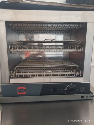 Tostadora RMG 1 piso tubos cuarzo