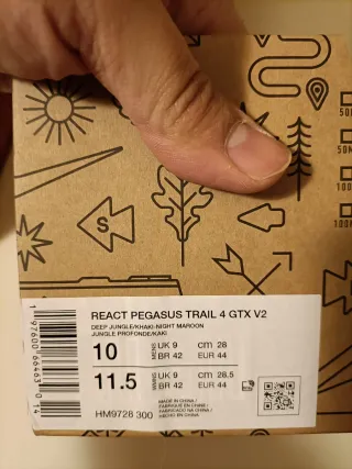 T44 Nike React Pegasus Trail 4 GTX V2