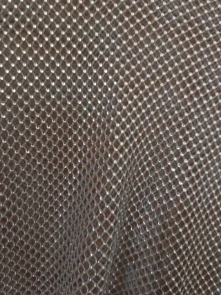 Top metalizado plateado