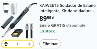 Soldador Estaño KAIWEETS KETS02