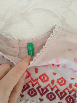 Camisa Benetton manga larga XXS