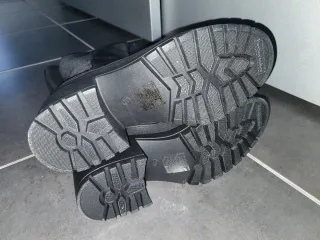 Stivali Alti Sexy Pelle Verniciata Neri