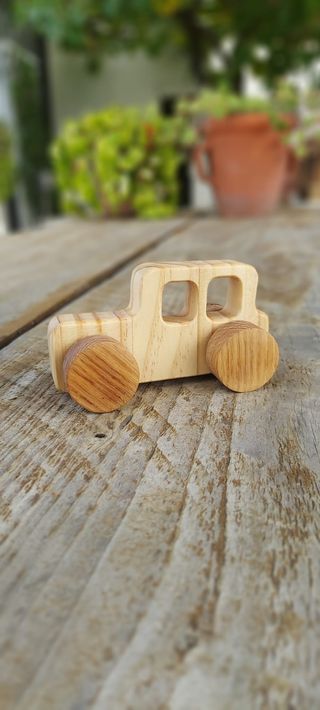 Set 4 Cochecitos Madera Artesanal