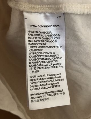 T-shirt Calvin Klein branca