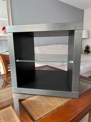 Estantería IKEA KALLAX 1x1 + balda de cristal