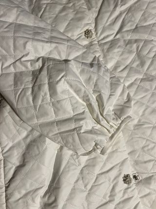 Abrigo de Novia Blanco Acolchado