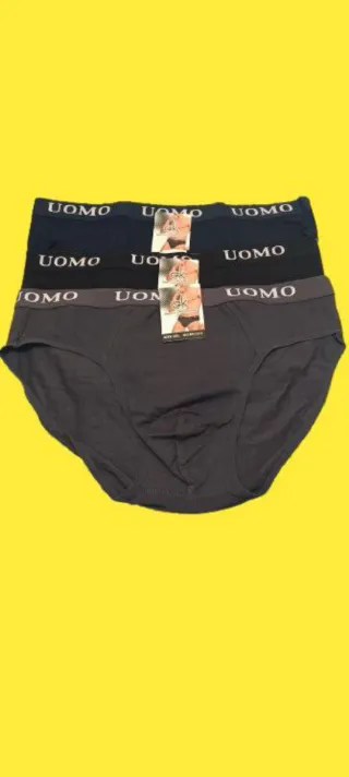 Pack 3 Calzoncillos Slip Uomo AlgodónTALLA 3XL