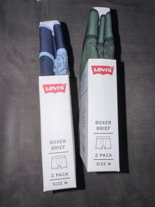 Pack 4 Calzoncillos Boxer Levi's, talla M