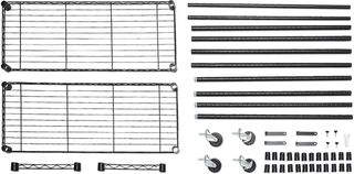 Amazon Basics Perchero de ropa de doble barra con