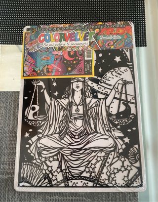 Lámina de terciopelo para colorear zodiaco