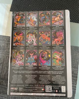 Lámina de terciopelo para colorear zodiaco